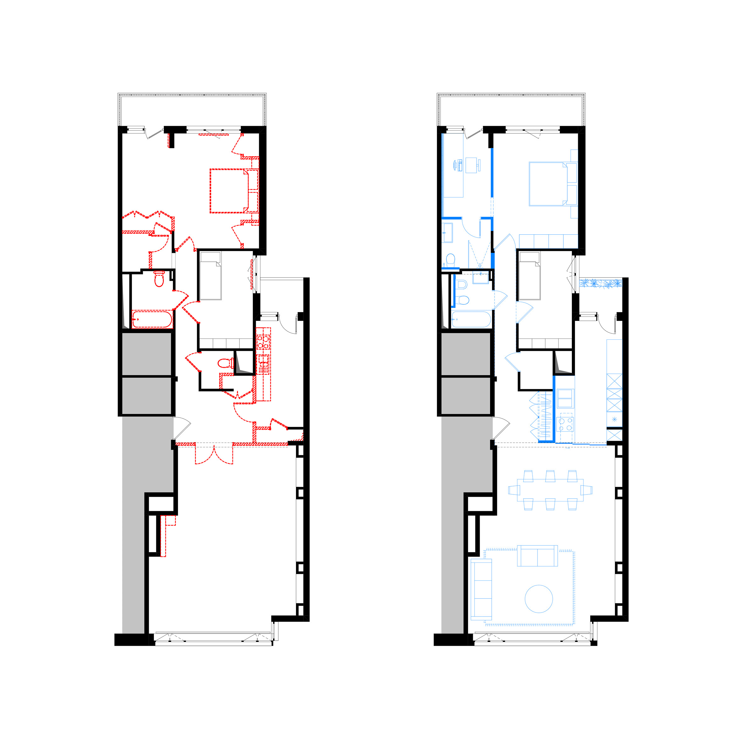 Plan before and after intervention